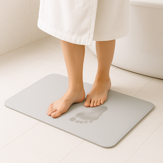 저스트리빗 물기쏙 순수천연 규조토 발매트, 그레이