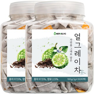 이너블릭 1500만 티백 판매 얼그레이 티백, 2개, 1g, 100개입