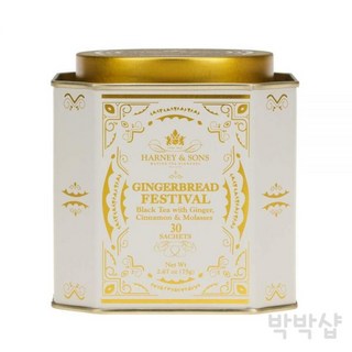 하니앤손스 진저 브레드 페스티벌 홍차 생강 시나몬 30티백, 없음, 1개