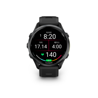 가민 러닝 GPS 스마트워치 포러너 970, 블랙 + 엠프엘로우, 3.54cm, GPS + 블루투스