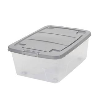 이동형 직사각 리빙박스, 3개, 그레이