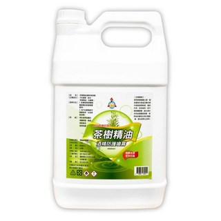 工廠直營 茶樹精油酒精潔淨劑 4000ml - 除臭、潔淨、防護，適用於物體表面，對抗新冠、A流、腺病毒、腸病毒, 1個
