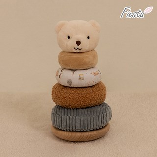 피에스타 우드&패브릭 링쌓기 아기곰, 1세트, 단품