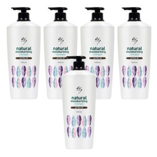 엘라스틴 내추럴 모이스처라이징 샴푸 플로럴향, 1L, 5개