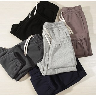 刷絨毛保暖棉褲 厚磅350g M-XXL 黑/深灰/灰/卡其色