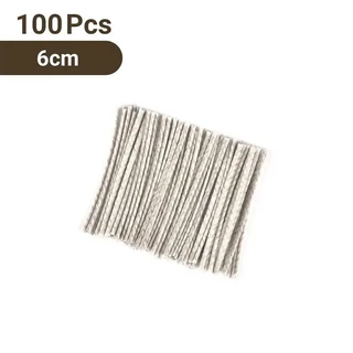 홀더 없는 면 종이 100개 양초 심지 소이 왁스 가정용 향초 램프 실, 01 1684271-6cm-100pcs