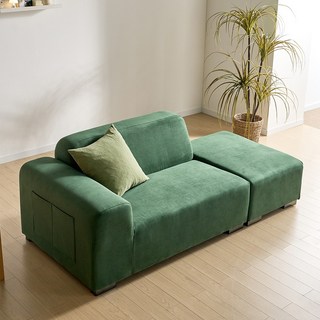 [와우할안 단독특가] 폴리 아쿠아텍스 2인 4인용 패브릭 모듈 소파, 01.선택안함, 06.폴리 2인소파 딥그린 우형