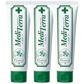 프로벨 메디테라 잇몸치약 특허성분함유 구취제거 불소 잇몸질환예방+제조사책임보험, 3개, 120g