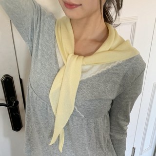 블루씨티 시에나 니트 삼각 무지 컬러 머플러 스카프