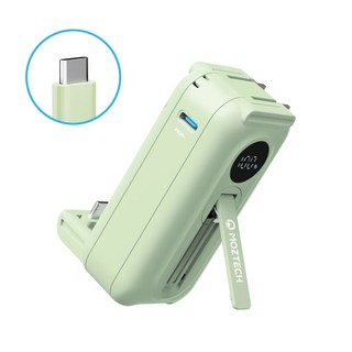 MOZTECH 墨子 太空艙行動電源 Lightning / Type-C, Type-C, 夏蒂綠