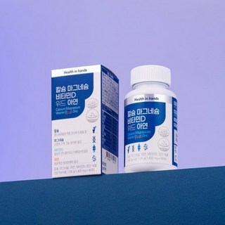 헬스인핸드 칼슘 마그네슘 비타민D 위드 아연 90정 1통 / 3개월분 / 망간함유 / 칼마디 (소비기한 : 2026년 02월 25일), 1개