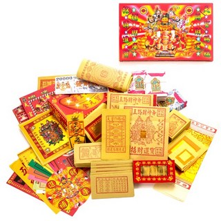 金發財金紙 補本身財庫-五路財神福星貴人金(金紙-豪華版五路財神系列), 1個