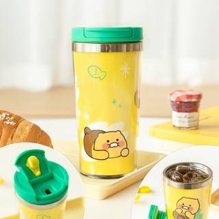 카카오프렌즈 춘식이 그래픽 스텐 텀블러 400ml/ 보온 보냉 텀블러 카카오프렌즈텀블러 카카오텀블러 보온물병 보냉물병 캐릭터 춘식이 텀블러 커피텀블러 춘식이텀블러, 1개, 1개