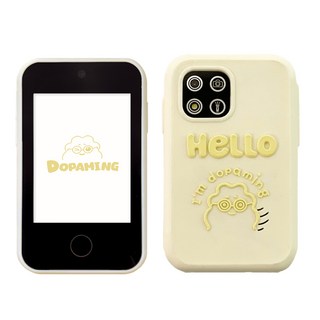 도파밍 키즈폰카메라 어린이 유아 아기 토이카메라, 터치폰 화이트