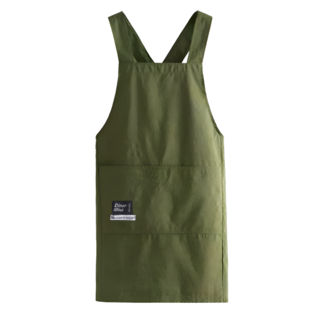 디노르 방수 카페 캠핑 앞치마, 1개, 카키(khaki)