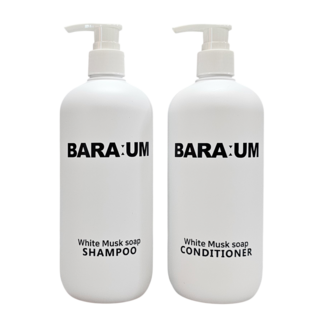 바라움 향기 좋은 화이트머스크솝 샴푸/컨디셔너 세트 약산성 정수리냄새 청소년 사춘기, 1세트