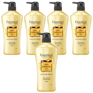 Essential 逸萱秀 保濕極水潤洗髮精 清爽配方 輕盈不扁塌 添加保濕成分 深層滋潤髮絲, 700ml, 5瓶