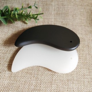 砭石能量刮痧板 經絡按摩撥筋棒 身體臉部適用 加厚陰陽款, 1個, 陰陽款(兩片)