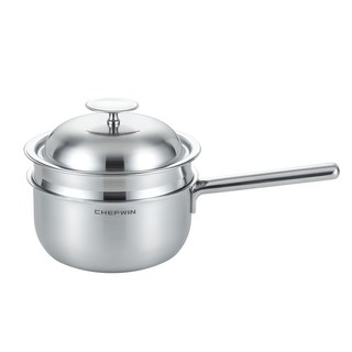 쉐프윈 인덕션 316 스테인레스 올인원 스마트쿠커 편수냄비, 18cm, 1개