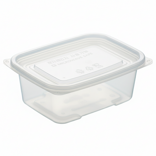 버디팩 죽/반찬/도시락 밀폐 사각 용기 800ml (투명 밀프렙 전자렌지OK), 1개, 50세트