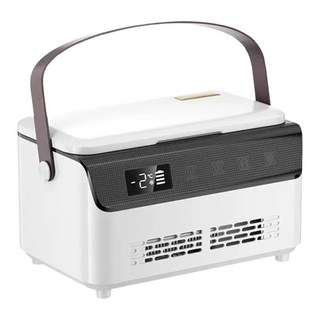 13600mAh 5V 電池, 白色+黑色, 雙層胰島素冷藏盒小冰箱5V雙層三節電池