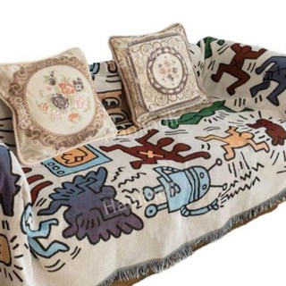 쇼파담요 블랭킷 러그 빈티지 카페트 소품 먼지 커버 천 식탁보 장식 담요 이불 캠핑 겨울