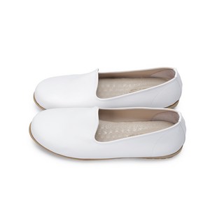 富發牌 1DA64N 簡約風格豆豆鞋 舒適包鞋、娃娃鞋、通勤小白鞋、莫卡辛懶人鞋, 白色,23, 白色, 23