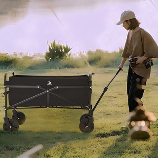 BONJOUR 다용도 폴딩 카트, 블랙 5인치, 1개