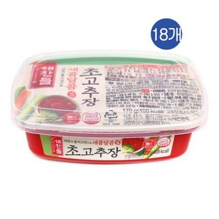 CJ 해찬들 새콤달콤 초고추장, 18개, 170g