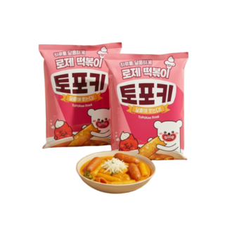 토포키 로제 떡볶이 2인분, 2개, 350g