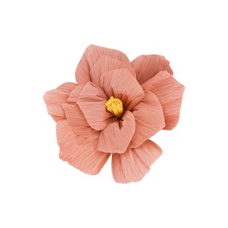 好買先生 褶皺紙花 紙扇花 布置道具 婚慶用, 皺褶紙花〚藕粉色〛,直徑約20cm, 藕粉色