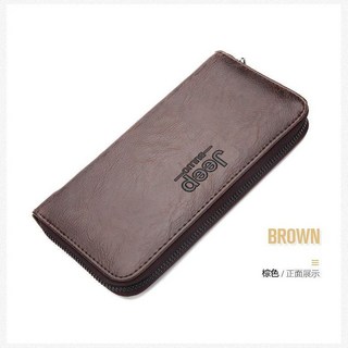 潮男商務質感大容量手拿包信封包男包手抓包錢包手腕軟皮男士錢包, 5270深棕色
