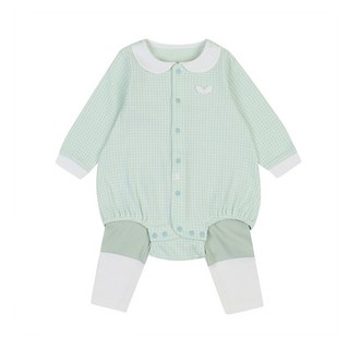 [아가방] 강남점* 파스텔 배색이 발랄함을 주고 은은한 패턴이 귀여움을 더한 바디수트 / 바지 세트로 실용적이고 코디 활용도가 높음 / 가볍고 편안해서 아이들이 활동하기 좋은 상품