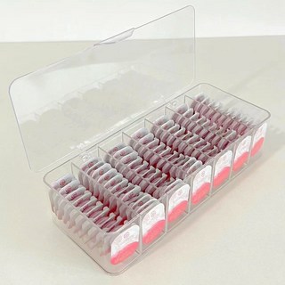 一次性收納盒學生桌面學生盒子ins無線盒子旅行收納美瞳收納, 1個, 中號美妝盒1個【每個可裝75個左右】