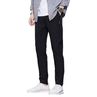 小蘭優購 加絨保暖長褲 男款秋冬季休閒直筒運動長褲