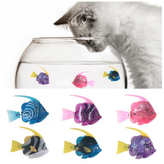 고양이 상호 작용 전기 물고기 장난감 물 실내 놀이 수영 로봇 고양이와 강아지용 LED 조명 애완 동물 장난감, 06 style 6