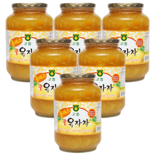 (최신제조상품) 고흥유자 품질인증 농협 100% 국산 꿀 유자차, 2kg, 3세트, 2개입