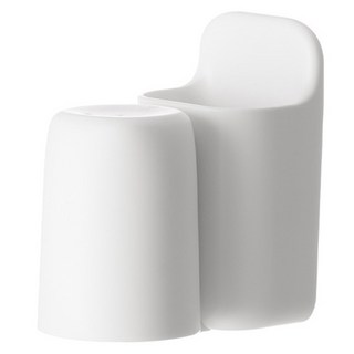 壁掛牙刷置物架 壁掛漱口杯 置物架 牙刷 牙杯 牙刷架 壁掛杯架 漱口杯收納架 牙刷杯架 收納掛架 浴室 牙刷掛架, 白, 1個