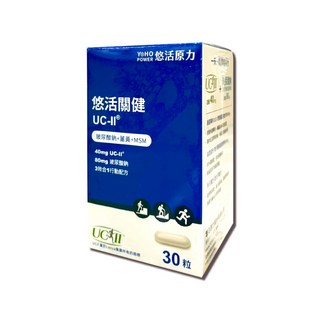 悠活原力關健複方膠囊 UC-II玻尿酸 二型膠原蛋白 MSM 紅薑黃 30粒/盒, 1個, 30顆