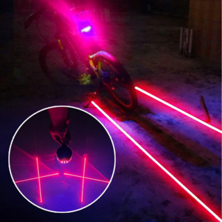 38시간지속 필모어 매트릭스 자전거 라이트 후미등 백라이트 안전등 건전지포함, 레드, 1개