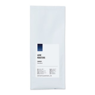 에이커 고소한 딥 블렌드 원두 커피, 홀빈(분쇄안함), 1kg, 1개