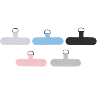 通用型超薄手機掛繩墊片 - 多色可選，簡約時尚，解放雙手, 黑色, 1個