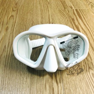 潛鯨 H面鏡 自潛面鏡 低容積面鏡 玻璃面鏡 潛水 freediving 自由潛水 漁獵 打魚 水肺, 白色