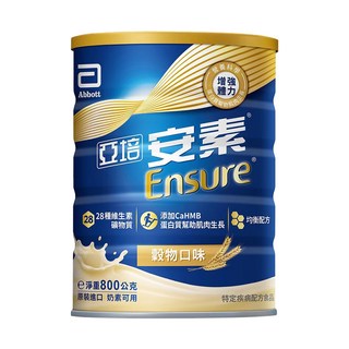 亞培 Abbott 安素優能基均衡營養配方(穀物口味) HMB升級配方 添加CaHMB 增強體力 優蛋白, 800g, 1個