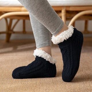 키즈브릭스 따뜻한 니트 양털 덧신 양말