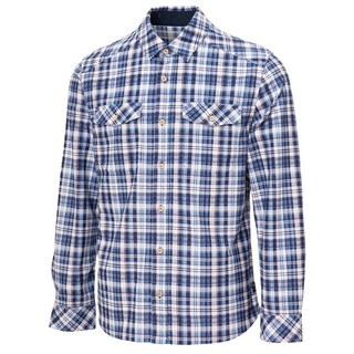WILDLAND 荒野 男款彈性吸濕排汗格子長袖襯衫 0A72202