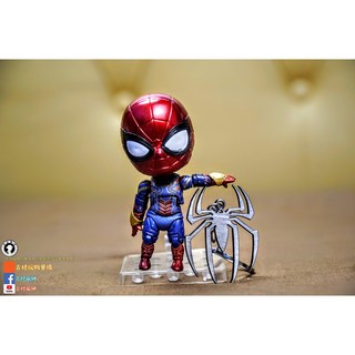 漫威蜘蛛人系列吊飾，全金屬蜘蛛人面具/Q版人偶/蜘蛛人圖騰，共12種選擇，漫威正版授權禮品, 1個, 槍色蜘蛛