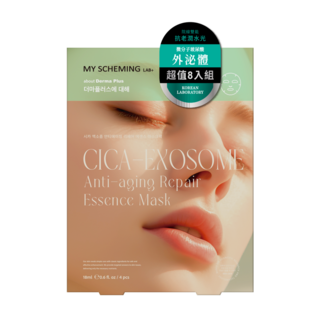 我的心機 關於肌膚+ CICA外泌體修護精華面膜, 1組, 4入