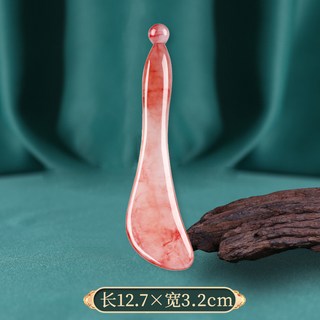 臉部刮痧板撥筋棒套裝：眼部消腫按摩工具，穴位按摩舒緩疲勞，經絡按摩, 撥筋棒【帶血絲/樹脂款】21g, 1個