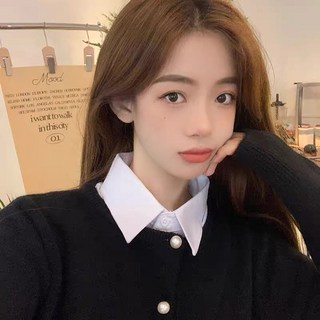 裝飾領 衛衣裝飾領子牛仔立領襯衫襯衣領假假領搭配百搭女秋冬衣領打底